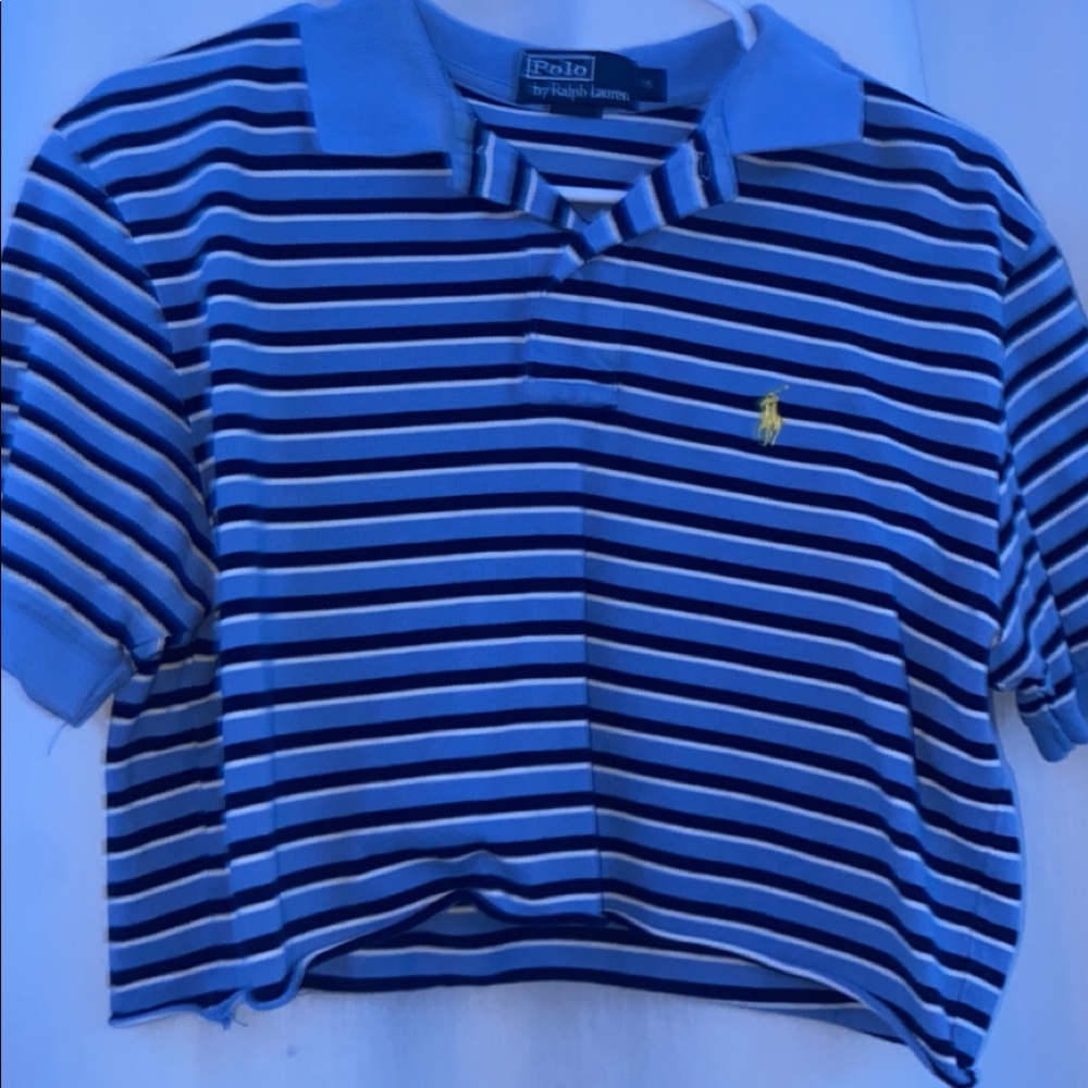 vintage polo shirt cropped